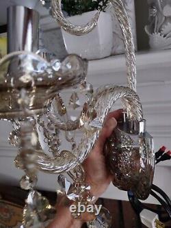 Crystal Wall light Sconce Victorian style formal indoor 14x17 2 arm 40w