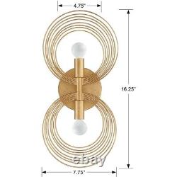 Crystorama Lighting DOR-B7722-RG Doral 2 Light Wall Mount in Traditional and