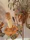 Currey & Co 2005 Pair Of Gold Wall Tall Lights Sconce Leaves And Grapes