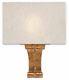 Currey and Company Antechamber Contemporary Gold Leaf Wall Sconce