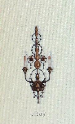 Currey and Company Belmonte Wall Sconce, Gold Leaf Finish