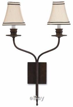 Currey and Company Bronze Gold Highlight Wall Sconce