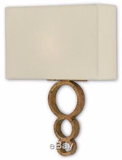 Currey and Company Pembroke Gold Leaf Wall Sconce