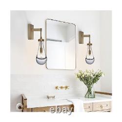 Dimmable Raindrop Sconces Brass Sconce Gold Wall Sconces Set of Two