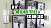 Diy Dollar Tree Wall Sconces Diy Home Decor