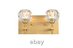 Elegant Lighting 3509W11 Graham 2 Light 6 Tall Wall Sconce Gold