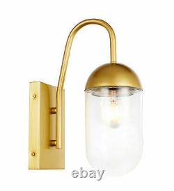 Elegant Lighting LD6172 Kace 1 Light 14 Tall Wall Sconce Brass