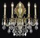 Five Light Wall Sconce-French Gold Finish-Royal Cut Crystal Type Wall Sconces