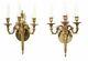 French a pair of chateau wall light really gorgeous gold patina antique/vintage
