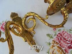 French antique bronze wall light sconces a pair of awesome interior finishing