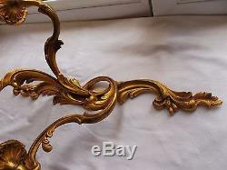 French large single bronze wall light sconce classic detailed antique/vintage