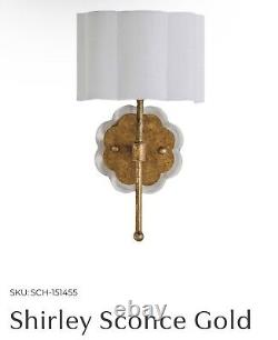 GABBY Shirley Wall Sconce in Gold, New, Complete In Open Box