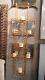 Geometric 7 Candle Wall Sconce Holders Antique Gold 47 Metal Vertical Modern