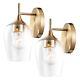 Gold Sconces Wall Lighting Set Of 2 Bathroom Wall Lighting Fixtures Brass Modern