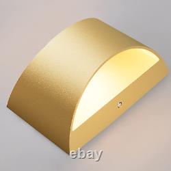 Gold Wall Sconce Indoor Wall Lights Hardwired Set of 2 up and down Wall Mount Li