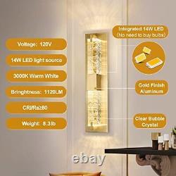 Gold Wall Sconce Light Crystal Sconces Wall Lighting Dimmable Led Wall Lights Fo