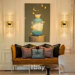 Gold Wall Sconcecrystal Sconces Wall Lighting With Antique Brass Finishled 3000k