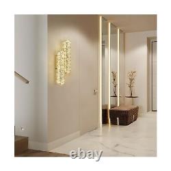 Gold Wall Sconces Set of Two Modern Bathroom Sconces LED Vanity Lights Oval C