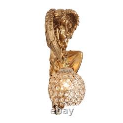 Golden Angel Wall Lamp Modern Luxury House Sconces Fixture Wall Mirror Light