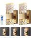 HITOO Gold Battery Operated Wall Sconces Set of 2, 10000mAh Wireless Wall Lights