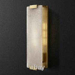 Hand-Carved Alabaster Sconce G9 Light Wall Lamp Home Lighting Decor 110V