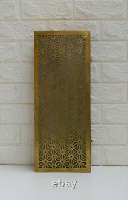 Handmade Moroccan Oxidize Gold Brass Wall Fixture Sconce Lamp Light