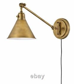 Hinkley Lighting 3690HB Arti 1 Light Small Wall Sconce in Transitional Style