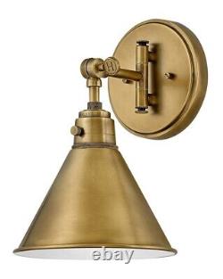 Hinkley Lighting 3691HB Arti 1 Light Small Wall Sconce in Transitional Style