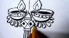 How To Draw Lanterns And Diyaas For Diwali