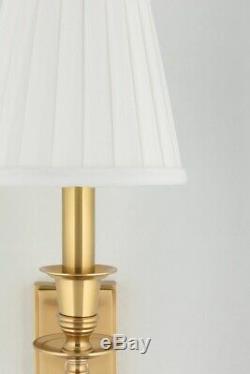 Hudson Valley 6801-PB Ludlow 1-Light Wall Sconce Polished Brass Sold in Pair