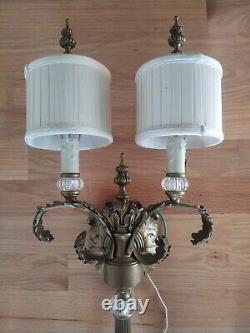 John Richard Collection Hollywood Regency Brass 2 Light Wall sconce