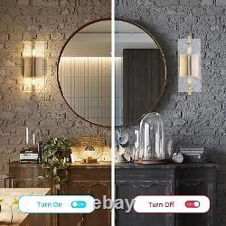 K9 Clear Crystal Wall Sconces, Doubles-Light Brass Modern Wall Light fixtures Sc