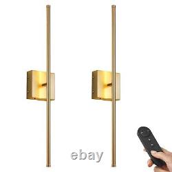 KARTOOSH Battery Operated Wall Sconces with Remote Control, Dimmable Wall Sco