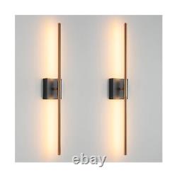 KUZZULL Wall Sconces Set of Two Black and Brass Gold Wall Light Fixtures Wall