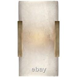 Kelly Wearstler Sconce Wall Light Bathroom Alabaster Brushed Gold Brass Modern