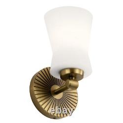 Kichler 55115 Brianne 1 Light 10 Wall Sconce Brushed Natural Brass