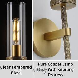 Knurled Wall Sconce Gold Color Sconce Vanity Wall Lighting