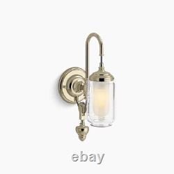 Kohler Lighting 72581 Artifacts 15 Tall Single Adjustable Bathroom Sconce Gold