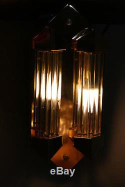 Kolarz Gold Plated Art Deco Stil sconces Wall Lamp Wandlampe Rods skyscraper