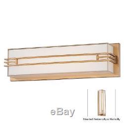 LED Minka Lavery 2942-248-L Level Honey Gold Modern Bathroom Wall Sconce Light