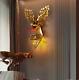LED Wall Sconce Mounted Lamp Fixture Light Backlight Antlers Deer Art Decor Lamp