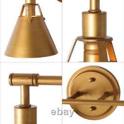 LNC Hand-Brushed Gold Bath Vanity Light 15.5 in. 2-Light Classic Wall Sconce