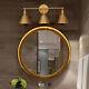 LNC Vintage Gold Bathroom Wall Light Sconces 3-Light Antique Vanity Light