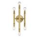 Light Visions PL0163NB Modern Wall Sconce Natural Brass