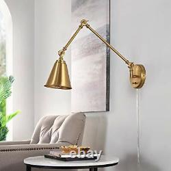 Lighting Collection Kensley Brass Wall Sconce led Bulb Included Scn4067b