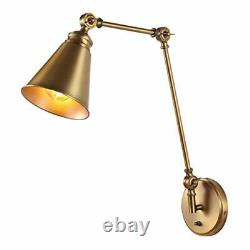 Lighting Collection Kensley Brass Wall Sconce led Bulb Included Scn4067b