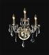 Lighting fixture 3 Lights Crystal Wall Sconce Gold