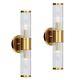 Linour Wall Sconces Set of Two Gold Morden Wall Lamp for Bathroom Living Room