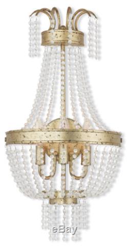 Livex 51874-28 Valentina Wall Sconces Hand Applied Winter Gold