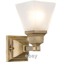 Livex Lighting 1031-01 Mission Wall Sconce Antique Brass